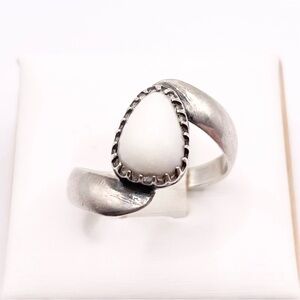 Size 6.5 Australian Opal 925 Sterling Silver Ring